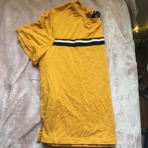 Yellow Cropped shirt